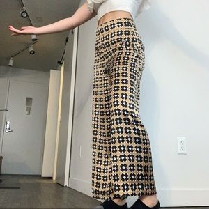 Zara Geometric Print Silky Pants
